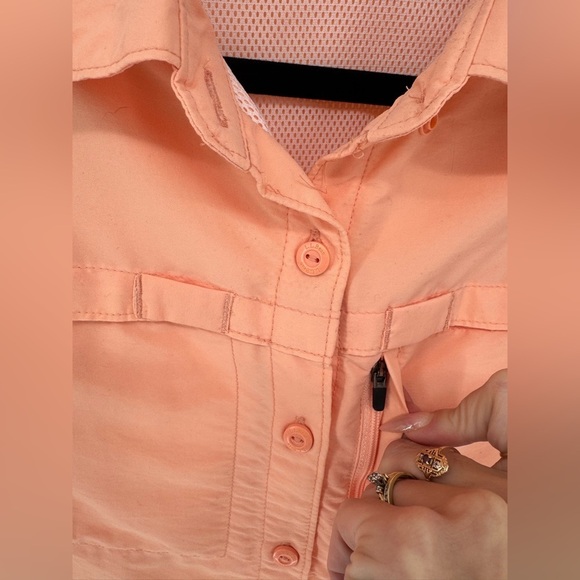 LL Bean Women's Button Down Outdoor Utility Shirt - Picture 2 of 15